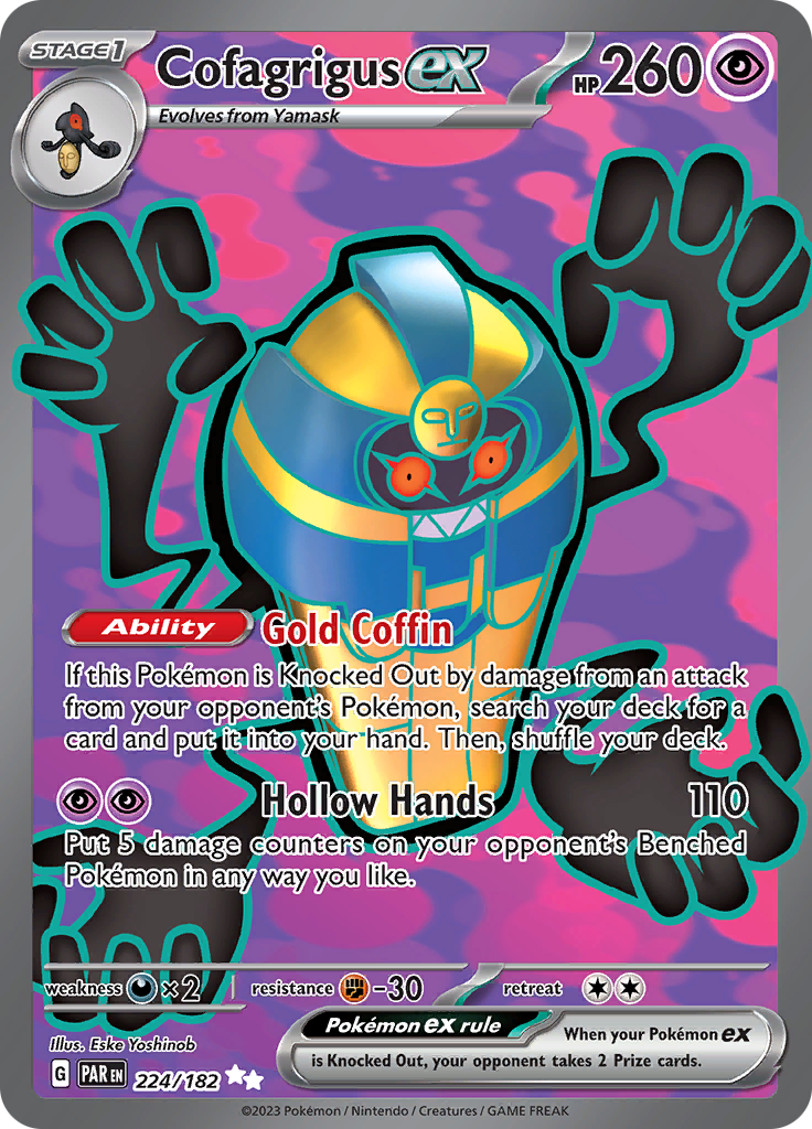 Cofagrigus ex (224/182) [Scarlet & Violet: Paradox Rift] | Exor Games Bridgewater