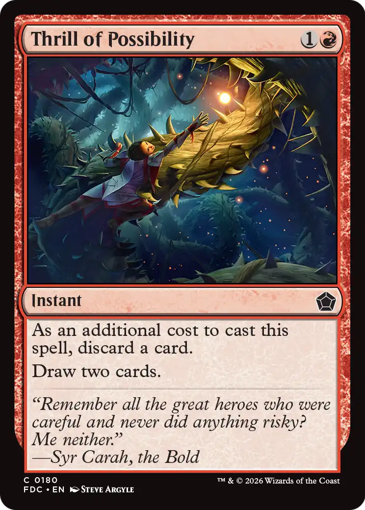 Thrill of Possibility [Foundations Commander] | Exor Games Bridgewater