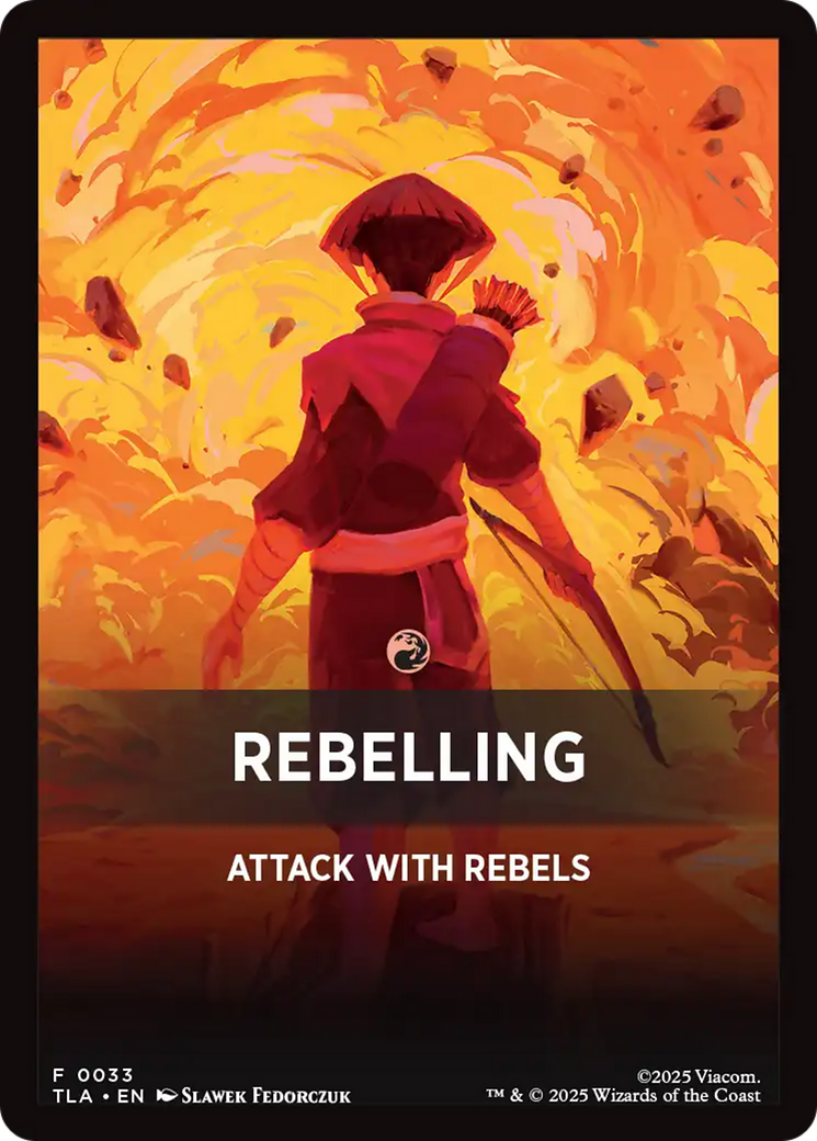 Rebelling Theme Card [Avatar: The Last Airbender Tokens] | Exor Games Bridgewater
