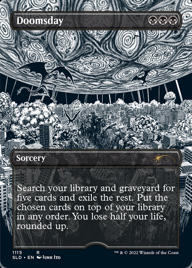Doomsday (Borderless Etched Foil) [Secret Lair Drop Series] | Exor Games Bridgewater