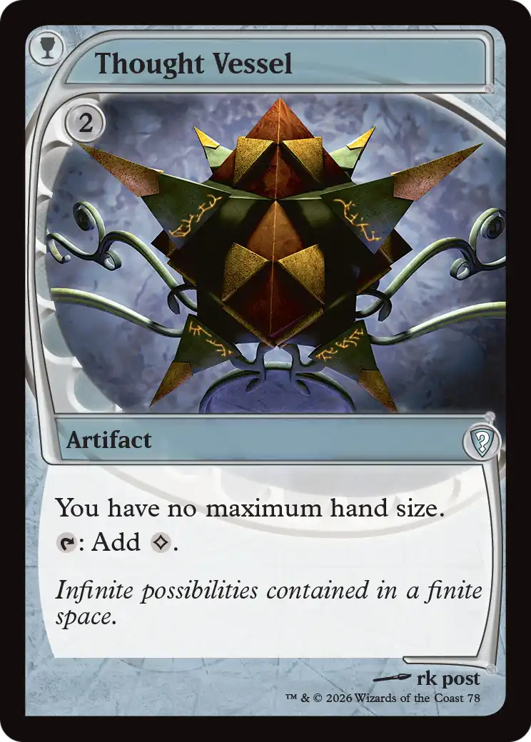 Thought Vessel (Future Sight) [Mystery Booster: Commander Edition] | Exor Games Bridgewater
