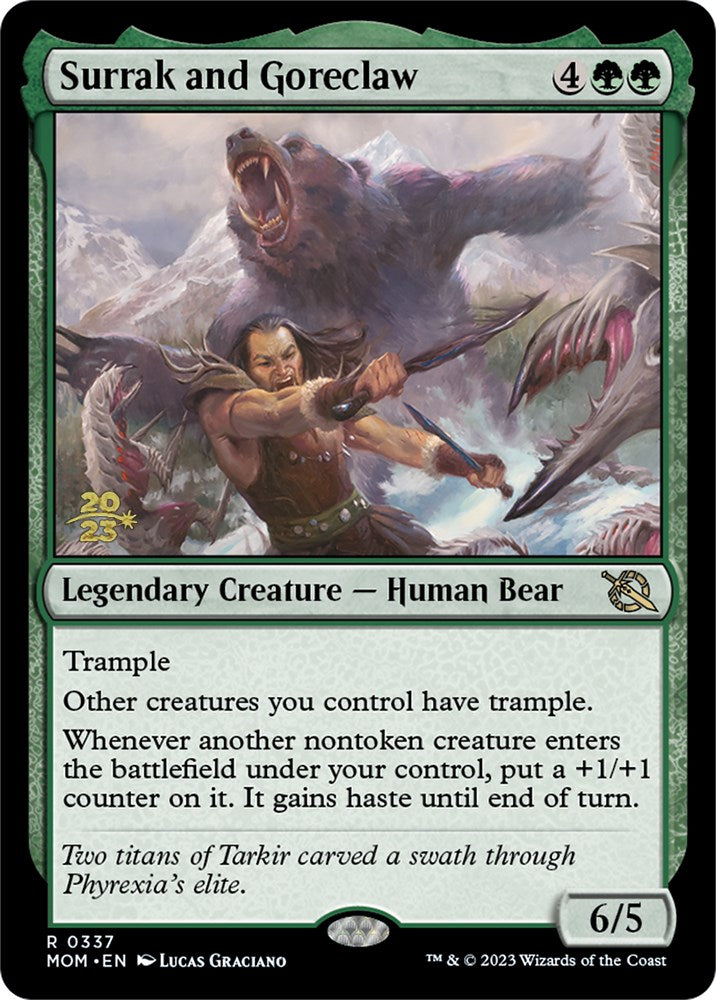 Surrak and Goreclaw [March of the Machine Prerelease Promos] | Exor Games Bridgewater