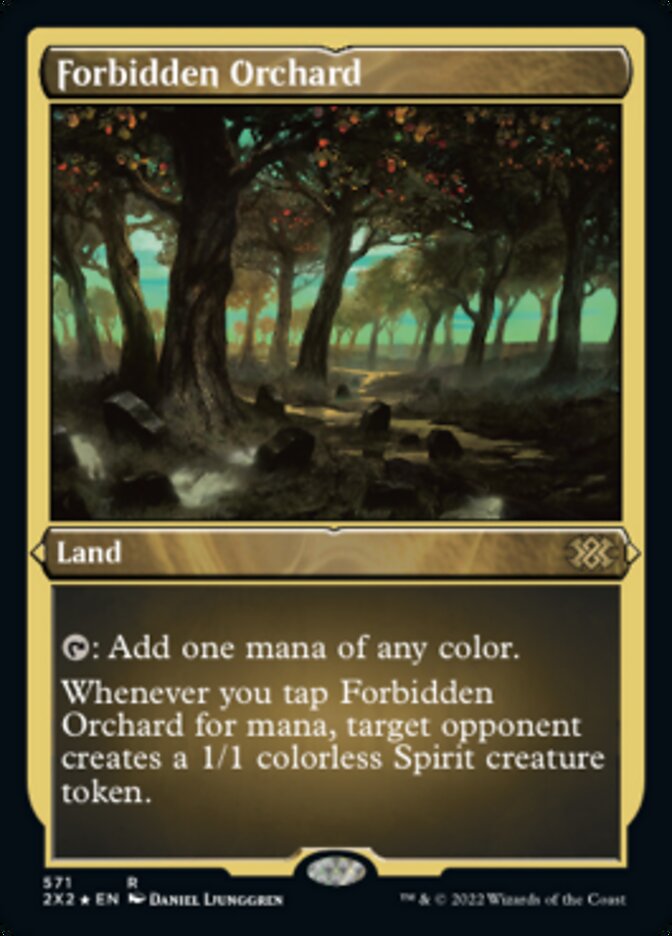 Forbidden Orchard (Foil Etched) [Double Masters 2022] | Exor Games Bridgewater