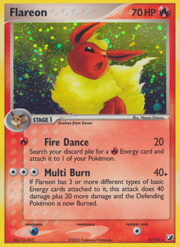 Flareon (5/115) [EX: Unseen Forces] | Exor Games Bridgewater