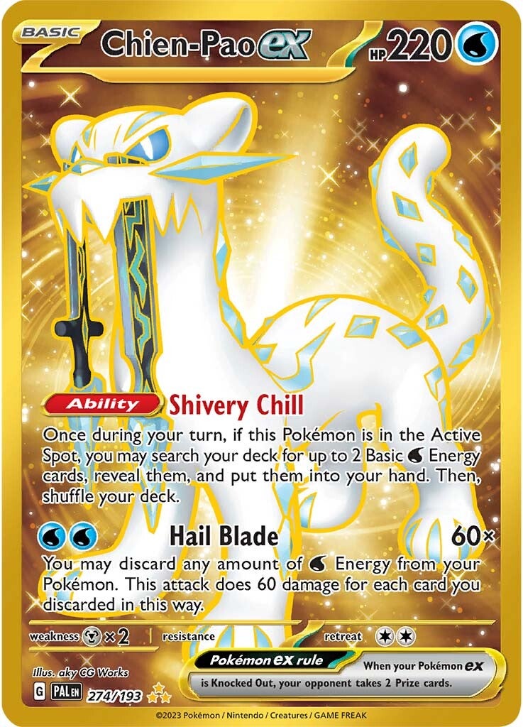 Chien-Pao ex (274/193) [Scarlet & Violet: Paldea Evolved] | Exor Games Bridgewater