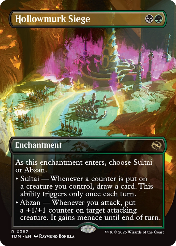 Hollowmurk Siege (Borderless) [Tarkir: Dragonstorm] | Exor Games Bridgewater