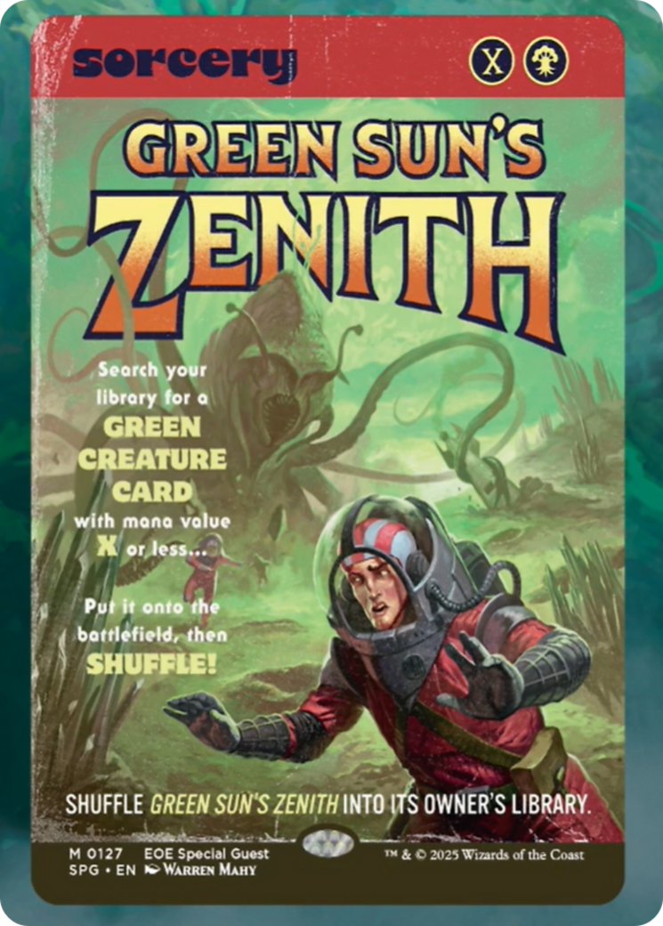 Green Sun's Zenith (Showcase) [Edge of Eternities Special Guests] | Exor Games Bridgewater