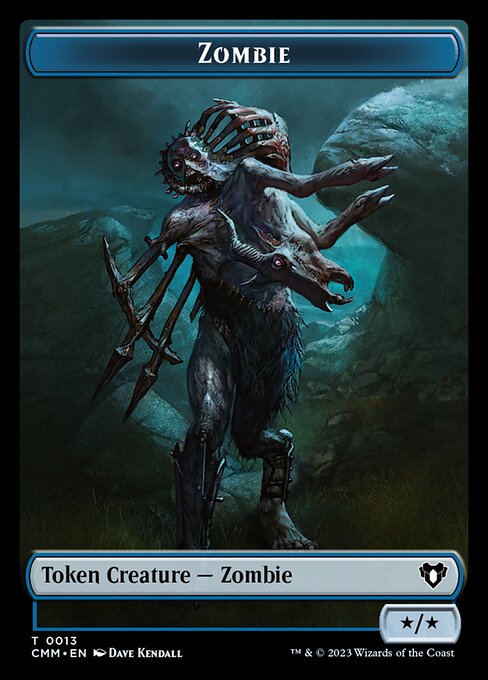 Human Soldier // Zombie (0013) Double-Sided Token [Commander Masters Tokens] | Exor Games Bridgewater