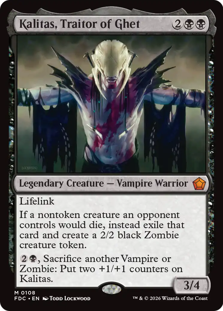Kalitas, Traitor of Ghet [Foundations Commander] | Exor Games Bridgewater