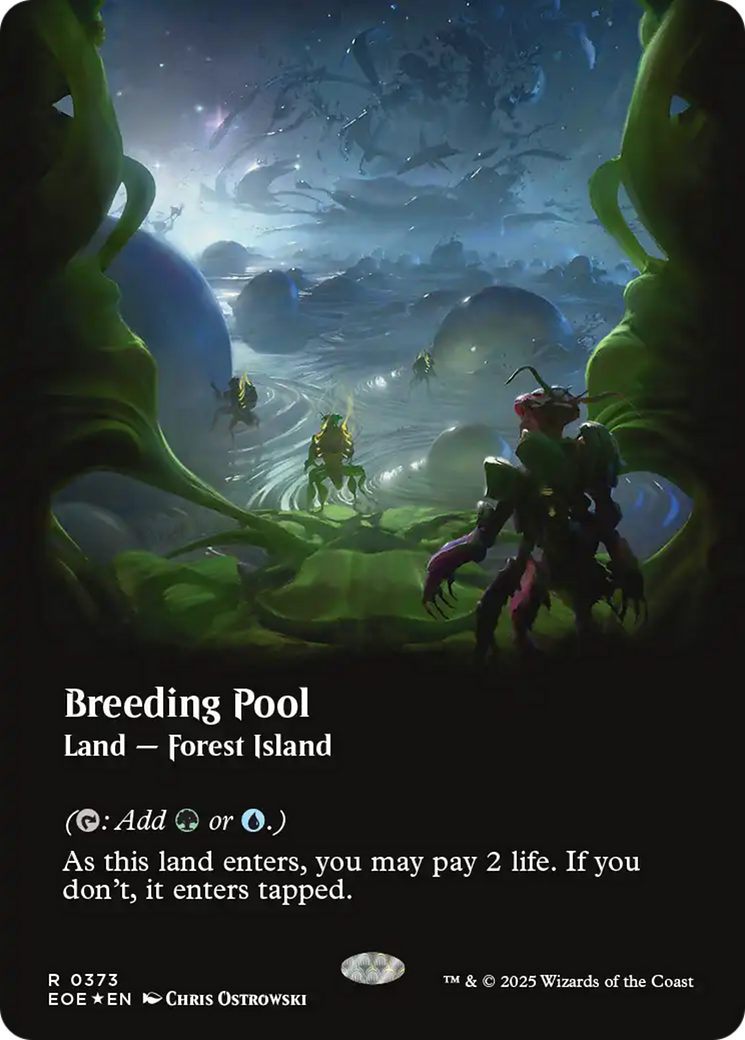 Breeding Pool (Borderless) (Galaxy Foil) [Edge of Eternities] | Exor Games Bridgewater