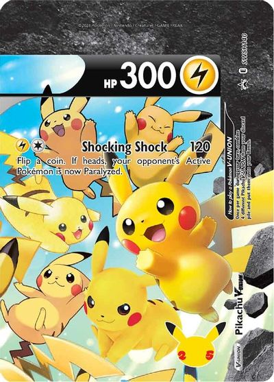 Pikachu V-UNION (SWSH140) (Celebrations) [Sword & Shield: Black Star Promos] | Exor Games Bridgewater