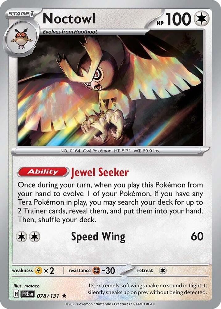 Noctowl (078/131) [Scarlet & Violet: Prismatic Evolutions] | Exor Games Bridgewater