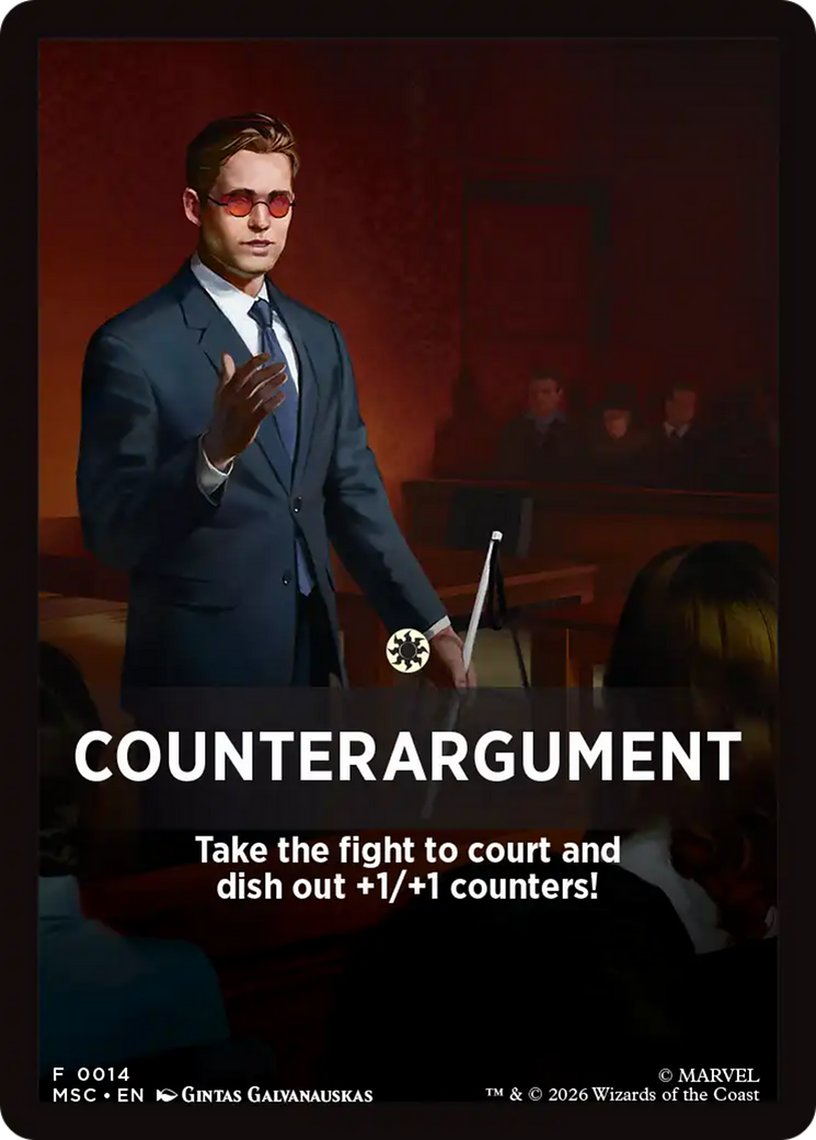 Counterargument Theme Card [Marvel Super Heroes Commander] | Exor Games Bridgewater