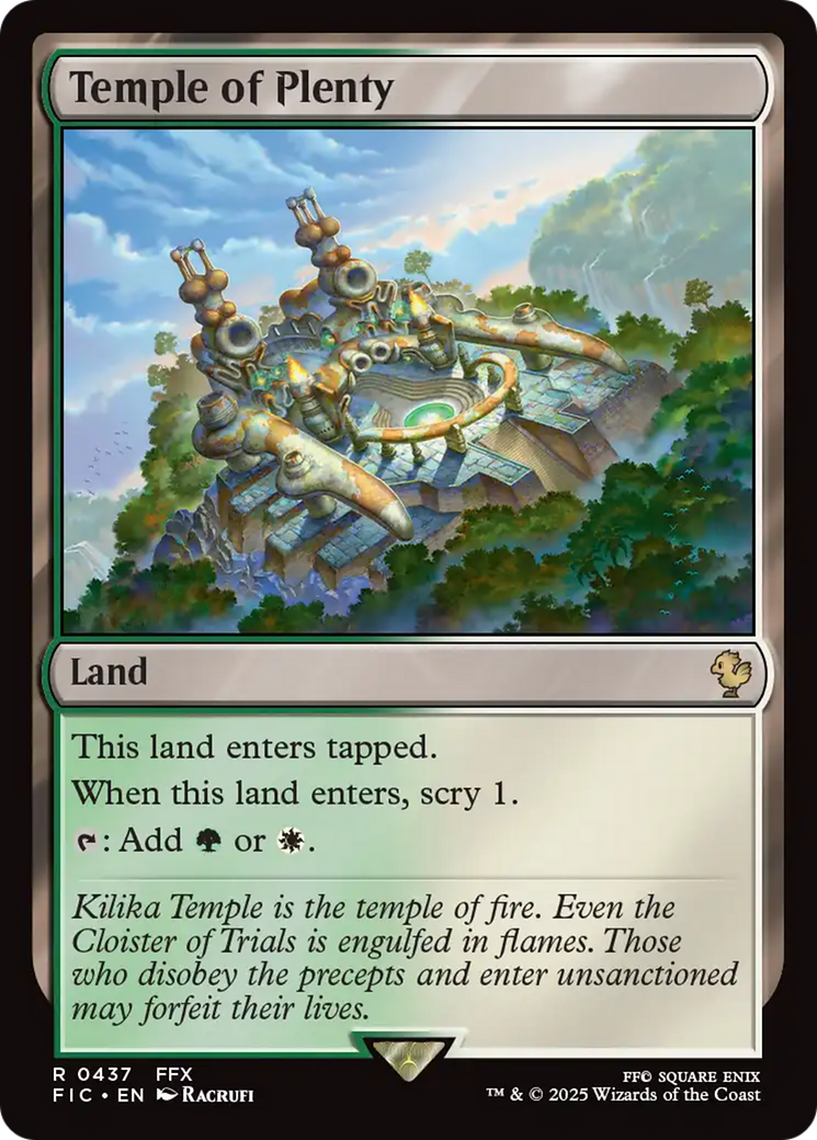 Temple of Plenty [FINAL FANTASY Commander] | Exor Games Bridgewater