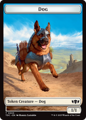 Dog // Goblin Double-Sided Token [Tarkir: Dragonstorm Commander Tokens] | Exor Games Bridgewater
