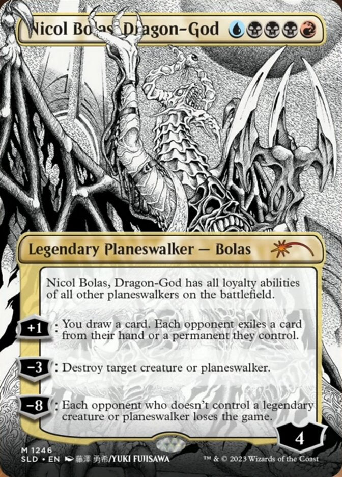 Nicol Bolas, Dragon-God (Borderless) [Secret Lair Drop Series] | Exor Games Bridgewater