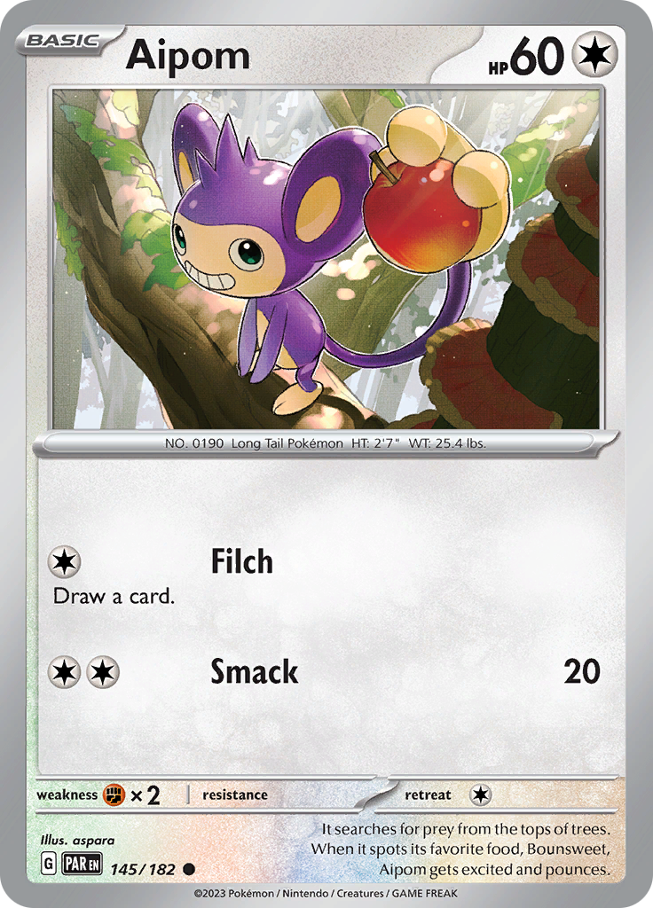 Aipom (145/182) [Scarlet & Violet: Paradox Rift] | Exor Games Bridgewater