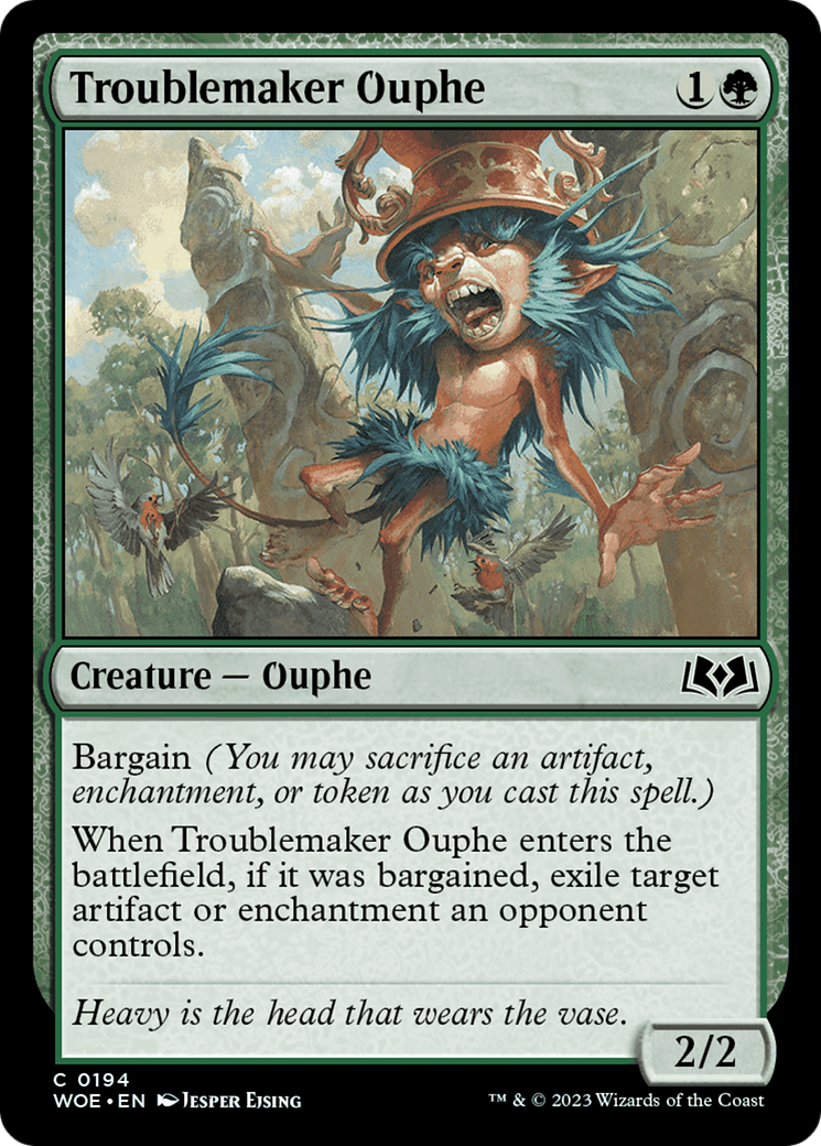 Troublemaker Ouphe [Wilds of Eldraine] | Exor Games Bridgewater