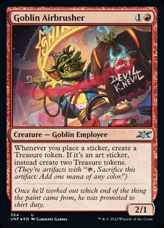 Goblin Airbrusher (Galaxy Foil) [Unfinity] | Exor Games Bridgewater