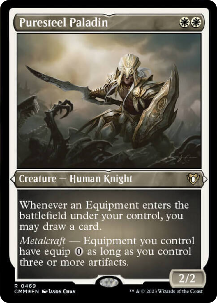 Puresteel Paladin (Foil Etched) [Commander Masters] | Exor Games Bridgewater