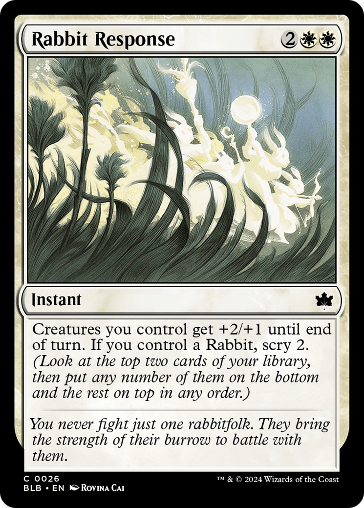 Rabbit Response [Bloomburrow] | Exor Games Bridgewater