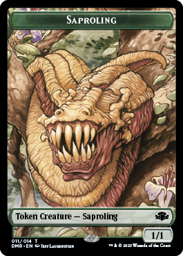 Insect // Saproling Double-Sided Token [Dominaria Remastered Tokens] | Exor Games Bridgewater