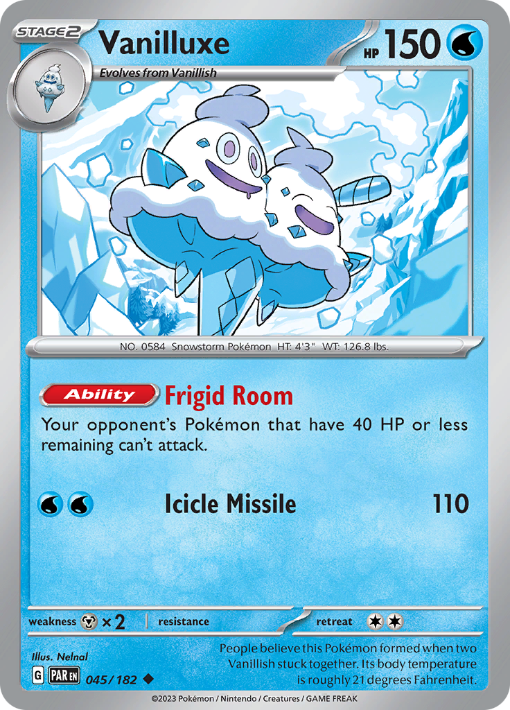 Vanilluxe (045/182) [Scarlet & Violet: Paradox Rift] | Exor Games Bridgewater