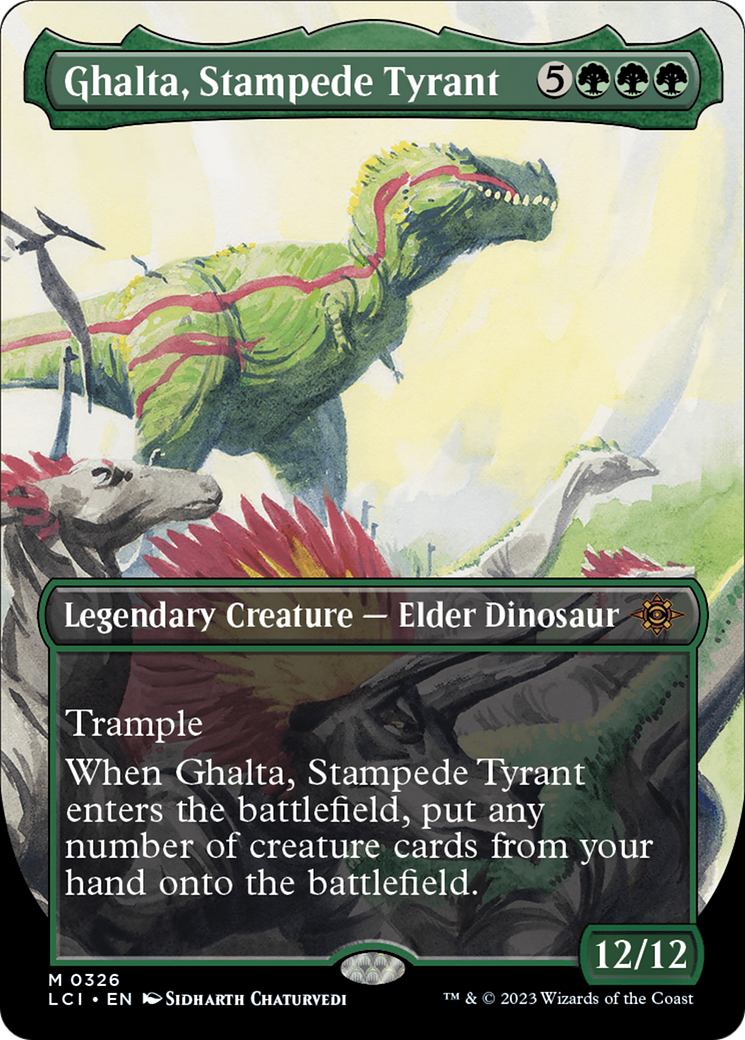 Ghalta, Stampede Tyrant (Borderless) [The Lost Caverns of Ixalan] | Exor Games Bridgewater