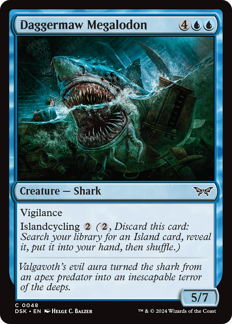 Daggermaw Megalodon [Duskmourn: House of Horror] | Exor Games Bridgewater