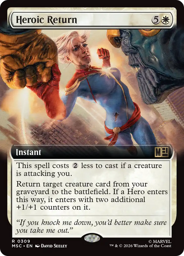 Heroic Return (Extended Art) [Marvel Super Heroes Commander] | Exor Games Bridgewater