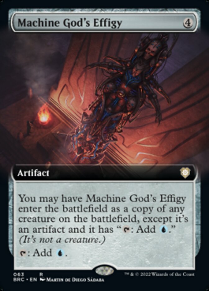 Machine God's Effigy (Extended Art) [The Brothers' War Commander] | Exor Games Bridgewater