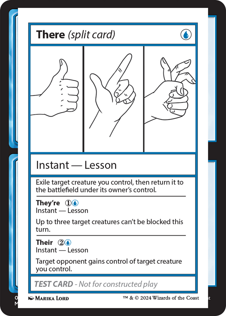 There (Split Card) [Mystery Booster 2 Playtest Cards] | Exor Games Bridgewater