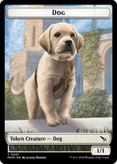 Detective // Dog Double-Sided Token [Murders at Karlov Manor Tokens] | Exor Games Bridgewater