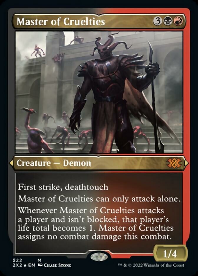 Master of Cruelties (Foil Etched) [Double Masters 2022] | Exor Games Bridgewater