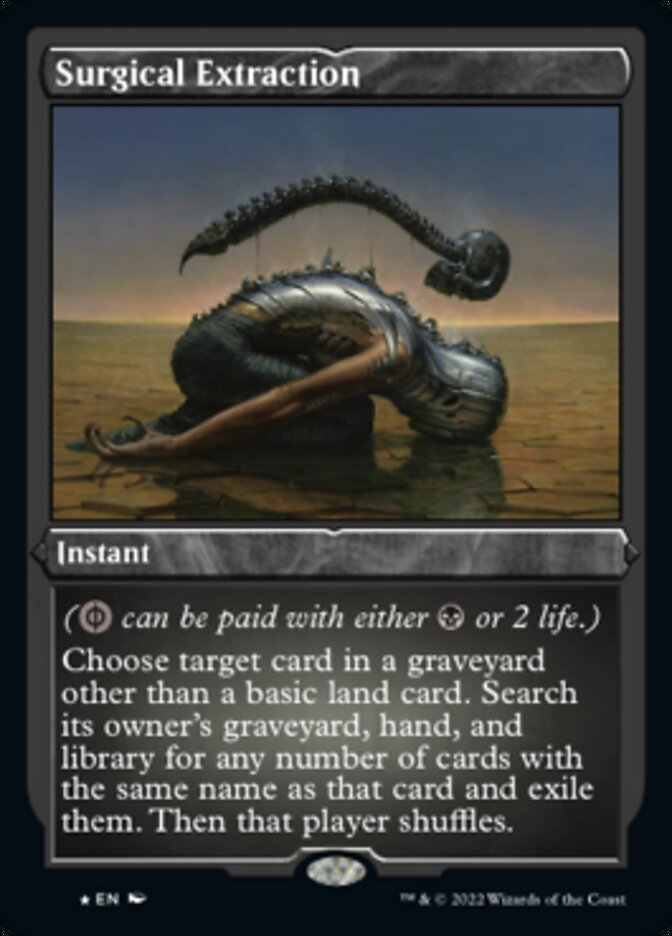 Surgical Extraction (Foil Etched) [Double Masters 2022] | Exor Games Bridgewater