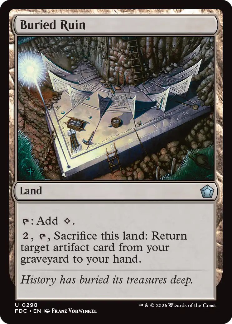 Buried Ruin [Foundations Commander] | Exor Games Bridgewater