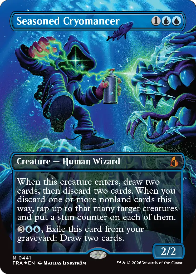 Seasoned Cryomancer (Borderless) (0441) [Reality Fracture] | Exor Games Bridgewater