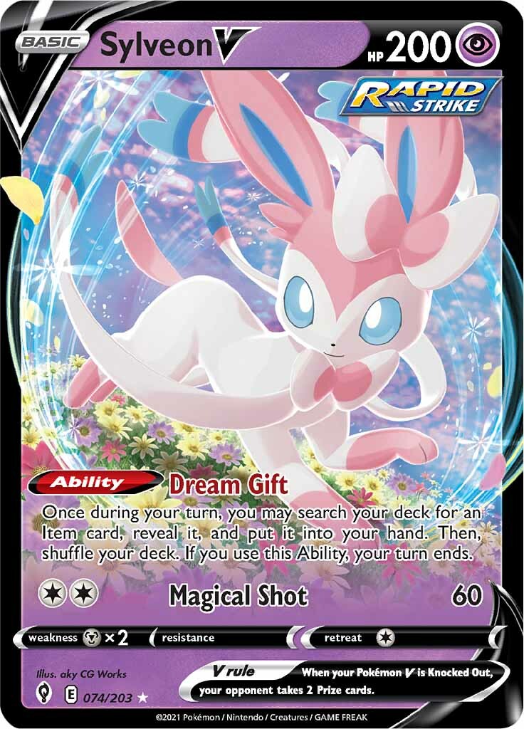 Sylveon V (074/203) [Sword & Shield: Evolving Skies] | Exor Games Bridgewater