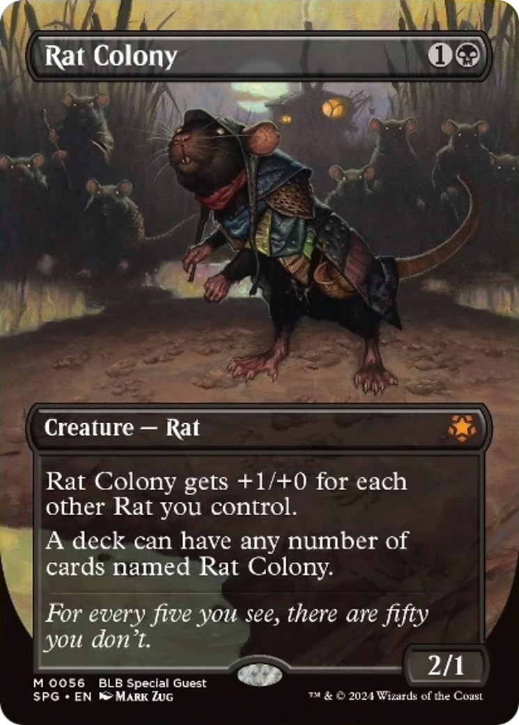 Rat Colony (Borderless) [Bloomburrow Special Guests] | Exor Games Bridgewater