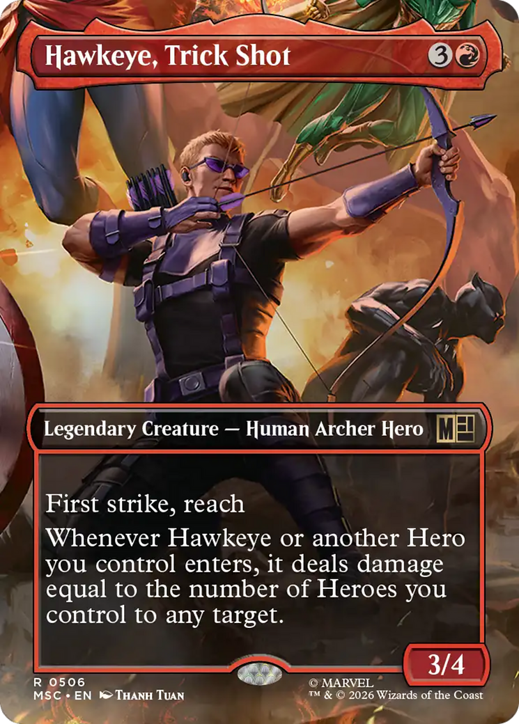 Hawkeye, Trick Shot (Borderless) [Marvel Super Heroes Commander] | Exor Games Bridgewater