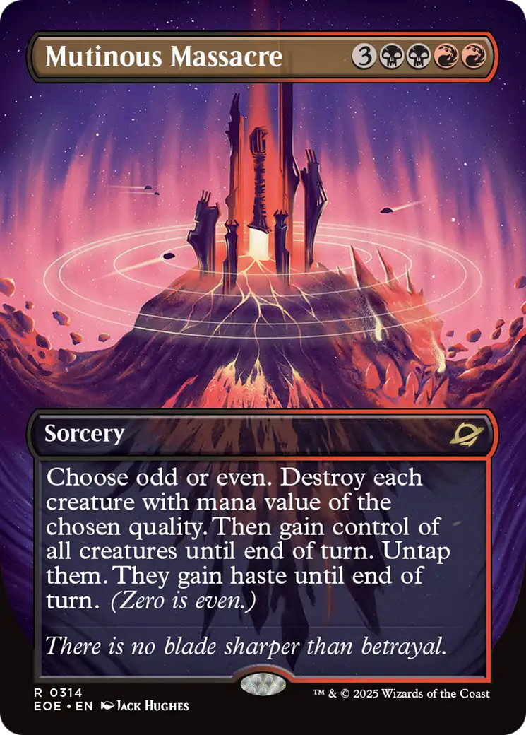 Mutinous Massacre (Borderless) [Edge of Eternities] | Exor Games Bridgewater