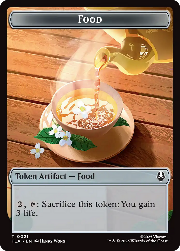 Monk // Food (0021) Double-Sided Token [Avatar: The Last Airbender Tokens] | Exor Games Bridgewater