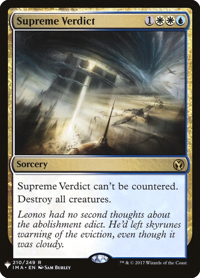 Supreme Verdict [Mystery Booster] | Exor Games Bridgewater