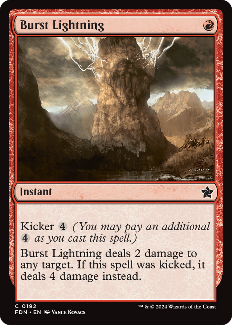 Burst Lightning [Foundations] | Exor Games Bridgewater