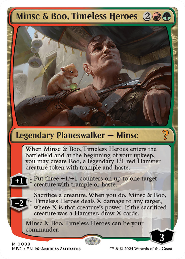Minsc & Boo, Timeless Heroes (White Border) [Mystery Booster 2] | Exor Games Bridgewater