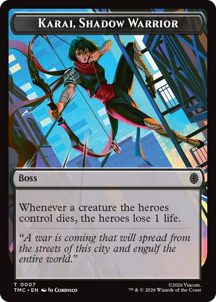 Karai, Shadow Warrior [Teenage Mutant Ninja Turtles Commander Tokens] | Exor Games Bridgewater