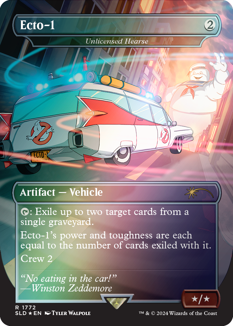 Ecto-1 - Unlicensed Hearse (Rainbow Foil) [Secret Lair Drop Series] | Exor Games Bridgewater