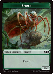 Wall // Spider Double-Sided Token [Tarkir: Dragonstorm Commander Tokens] | Exor Games Bridgewater