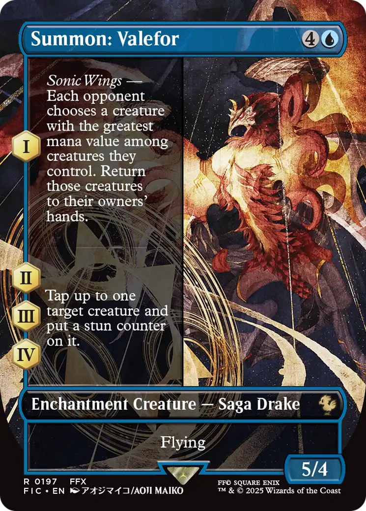 Summon: Valefor (Borderless) [FINAL FANTASY Commander] | Exor Games Bridgewater
