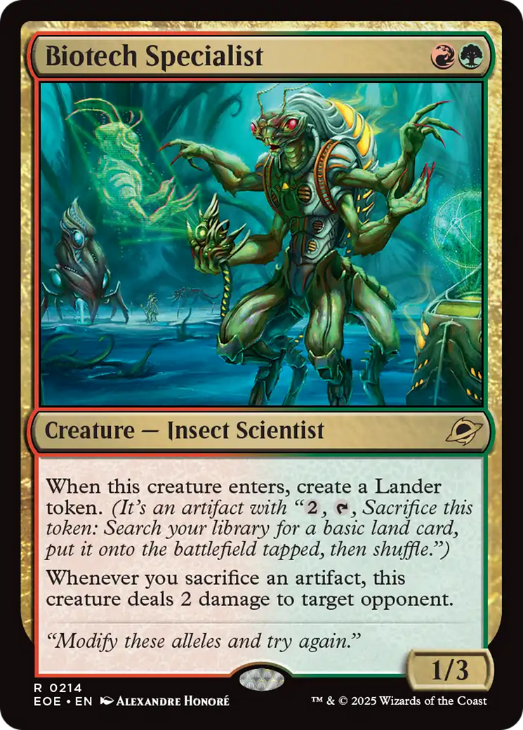 Biotech Specialist [Edge of Eternities] | Exor Games Bridgewater